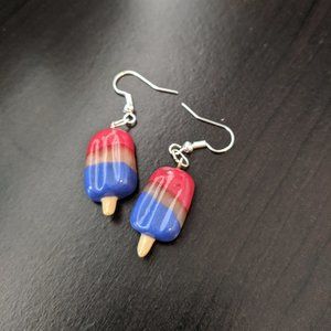 Red white and blue Popsicle Earrings